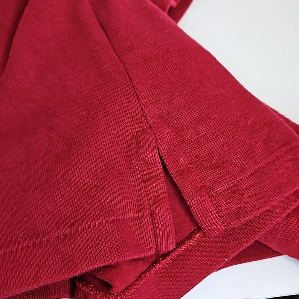 Polo Ralph Lauren Cranberry Red Quarter Zip Sweater Pullover Size L